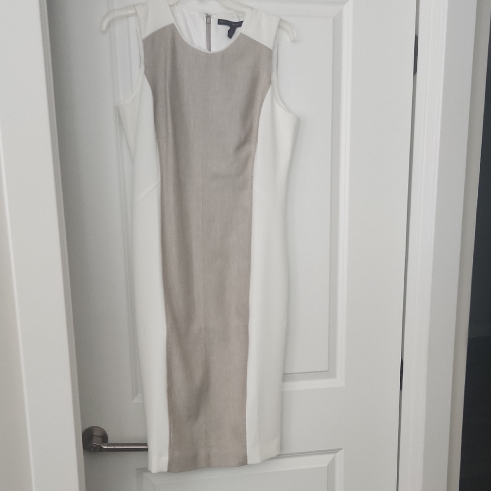 White House Black Market Two-Tone Midi Dress
